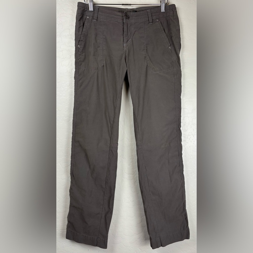 Kuhl Straight Leg Cotton Nylon Stretch Drawstring Outdoor Hiking‎ 10R Grey 1199